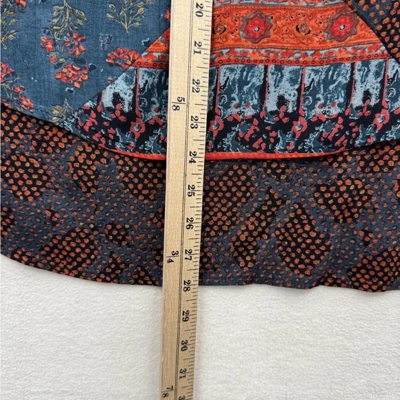 Carole Little Women’s 14 Blouse Top Tunic  Geometric Abstract Bohemian Vintage - Picture 5 of 6